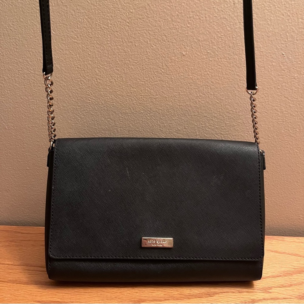Kate Spade New York Tilden Place Alek Black Leather Crossbody